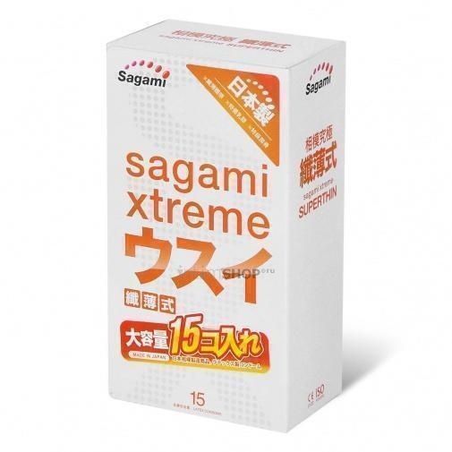 Презервативы Sagami Xtreme 0.04мм ультратонкие 15 шт