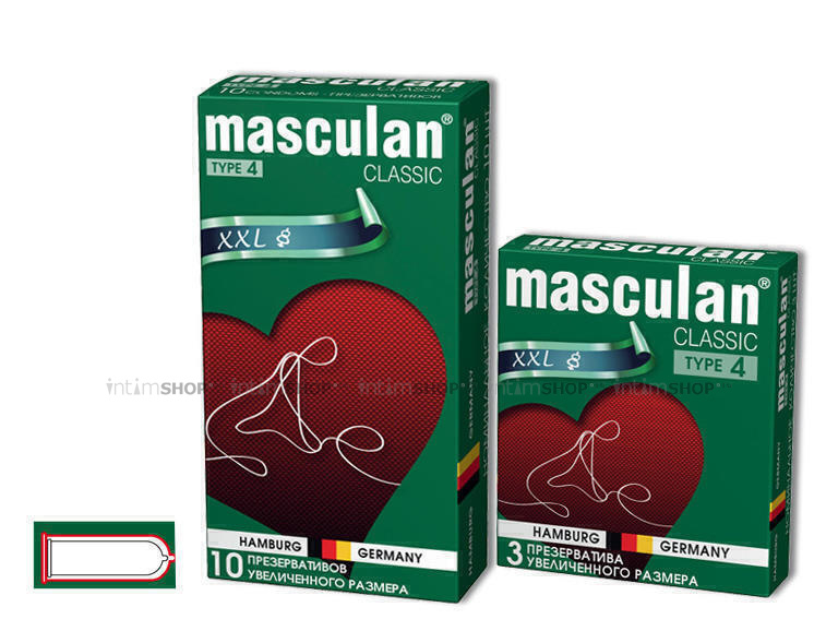 Презервативы Masculan №4 Classic Увеличенный Размер 3 шт