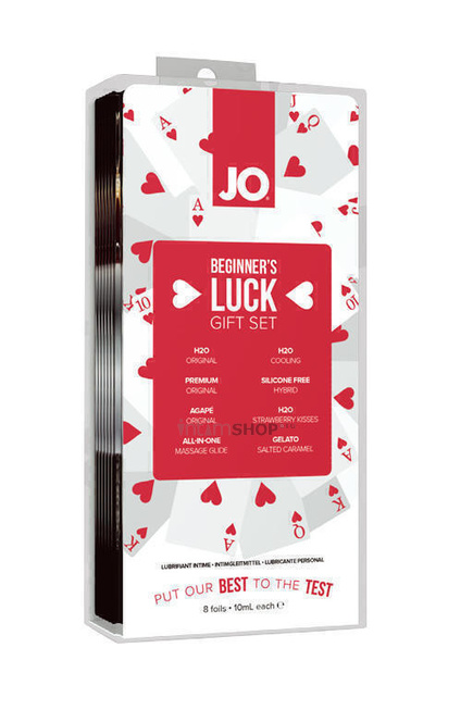 Набор саше интимной смазки System Jo Beginner’s Luck Kit,  8х10 мл.