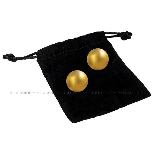 Шарики для упражнений Кегеля с золотым покрытием 24К CG Pleasure Balls