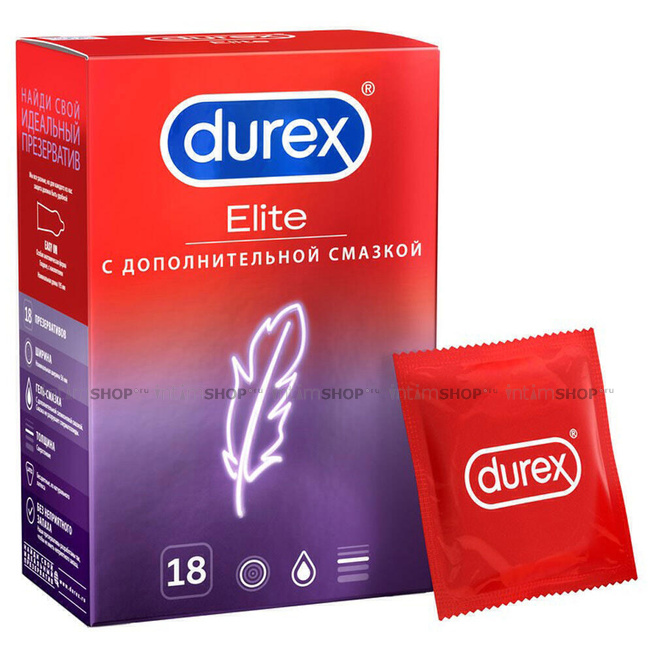 Презервативы Durex Elite ультратонкие, 18 шт