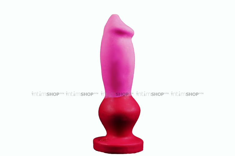 Фаллоимитатор EraSexa Стаффорд M, 24 см, красно-розовый