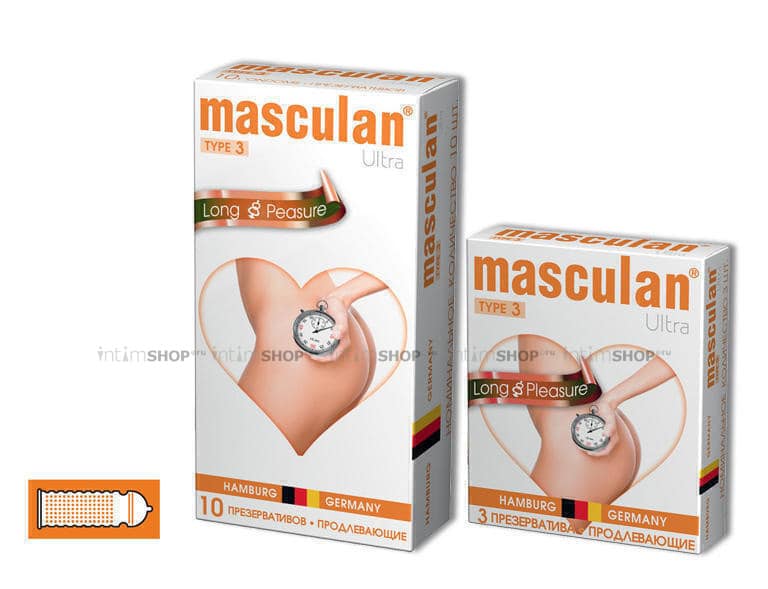 Презервативы Masculan №3 Ultra Продлевающие 10 шт