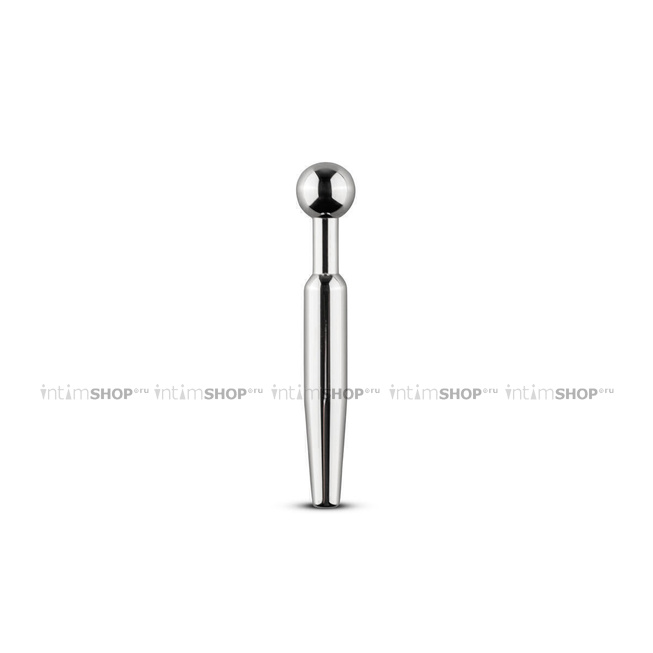 Уретральный Стимулятор Короткий со Съемным Верхом Sinner Hollow Metal Penis Plug EDC Collections