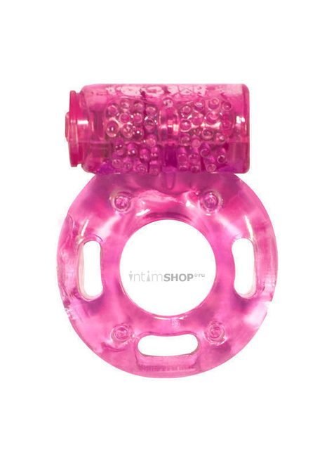 Эрекционное кольцо с вибрацией Rings Axle-pin, розовый